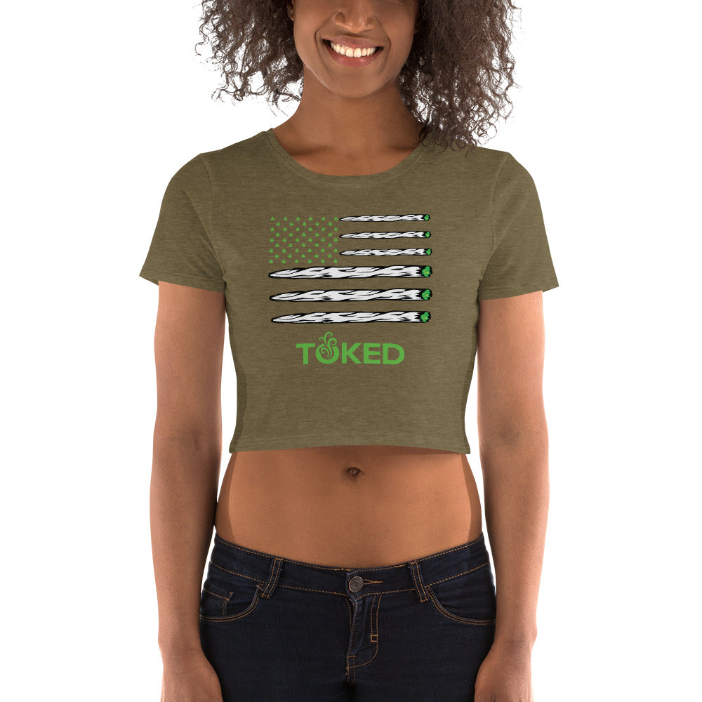 TOKED Flag Crop Top T-Shirt