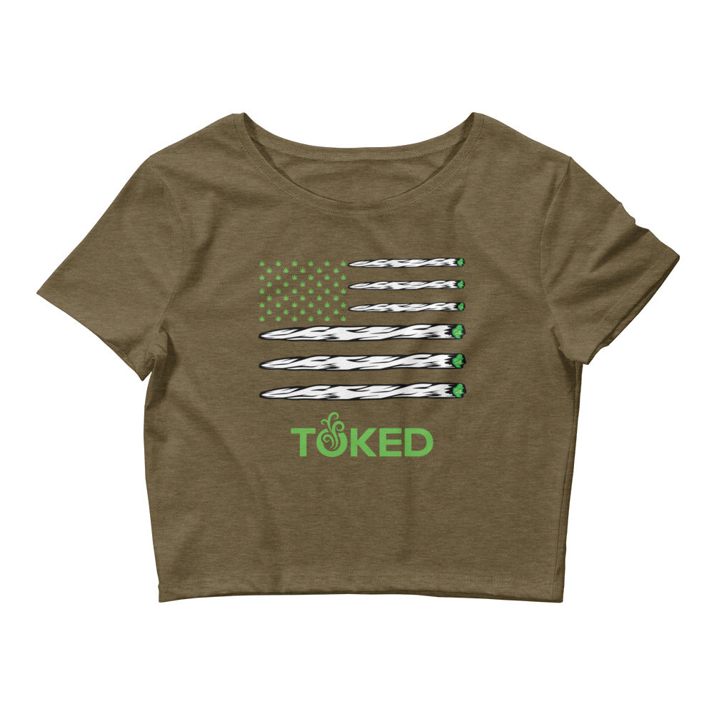 TOKED Flag Crop Top T-Shirt