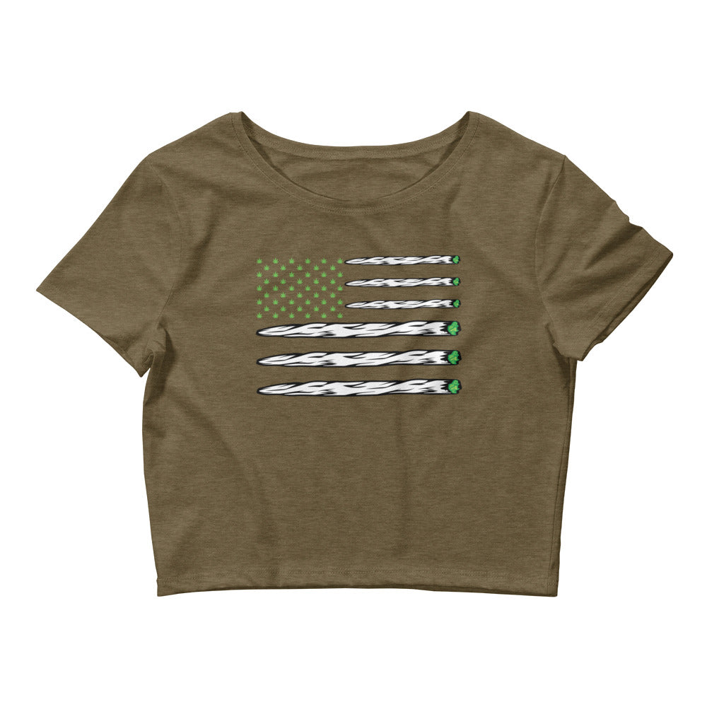 TOKED Flag Crop Top T-Shirt