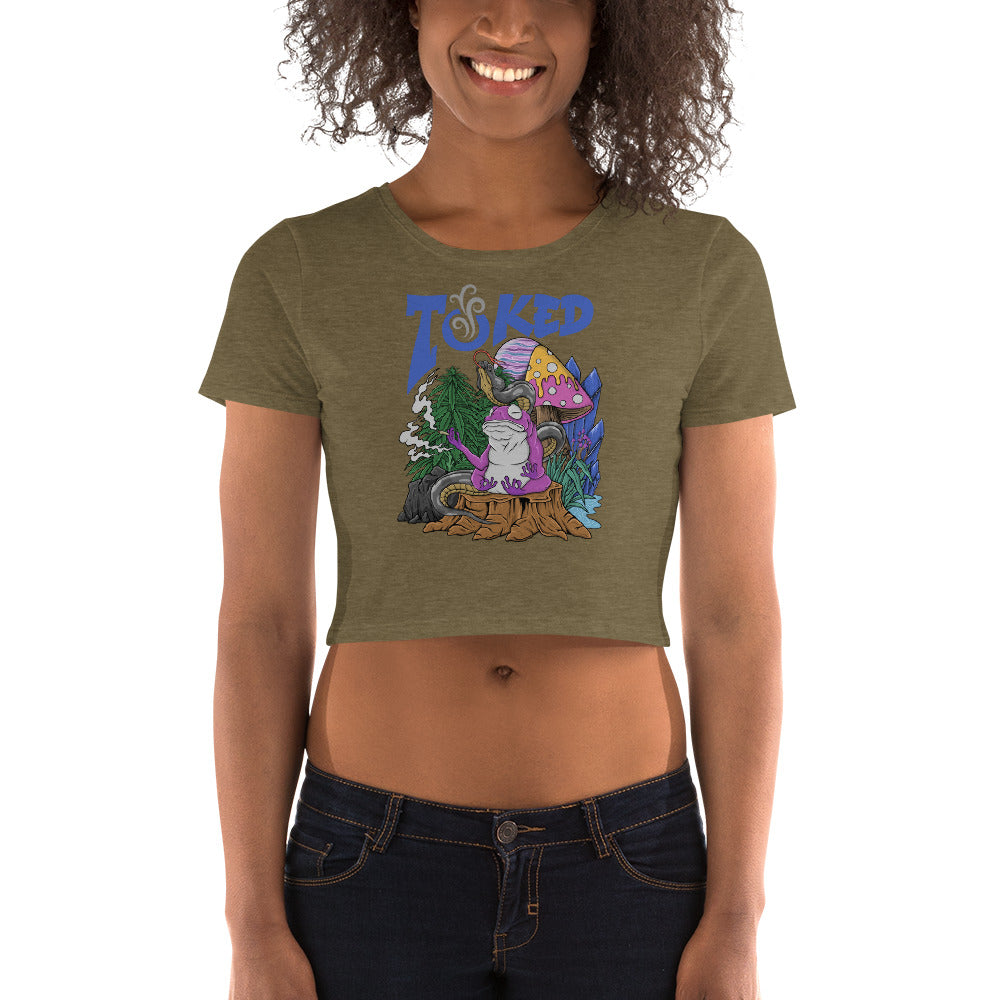 TOKED World Snake Frog Crop Top T-Shirt