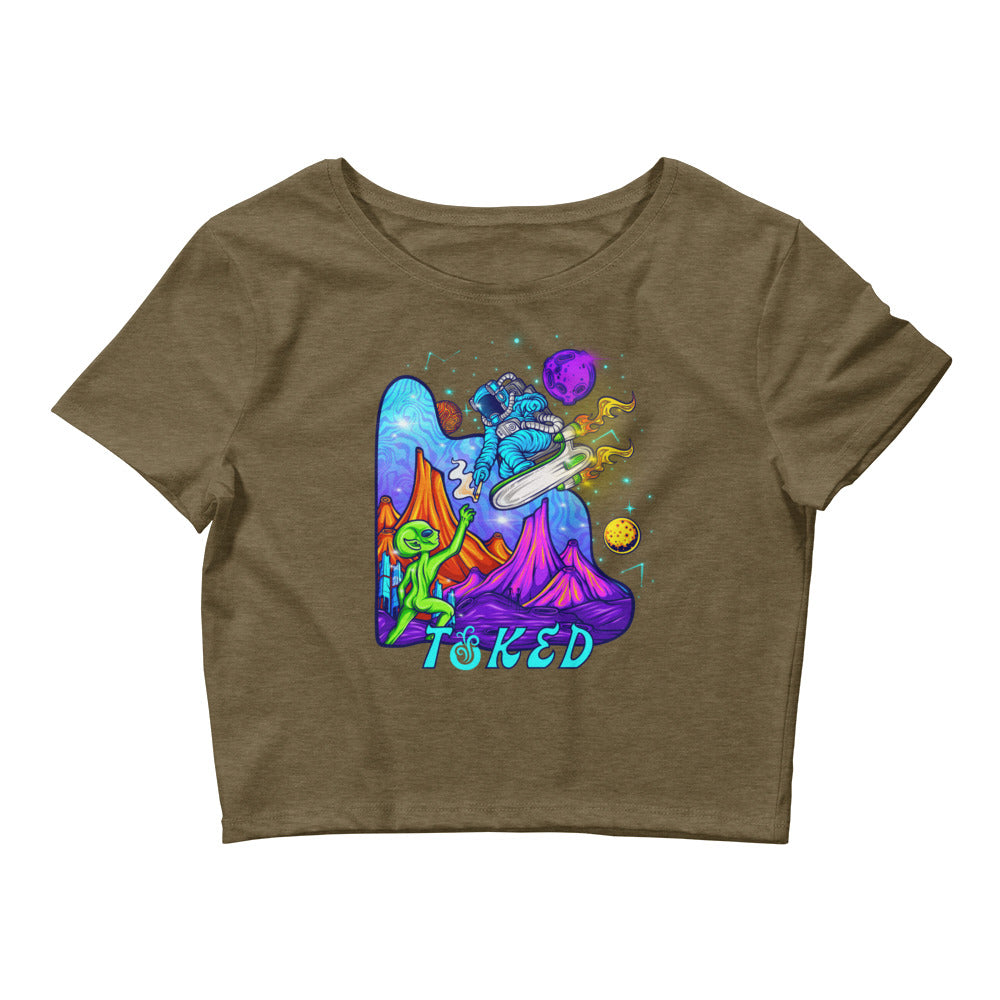 TOKED World Alien Share Crop Top T-shirt