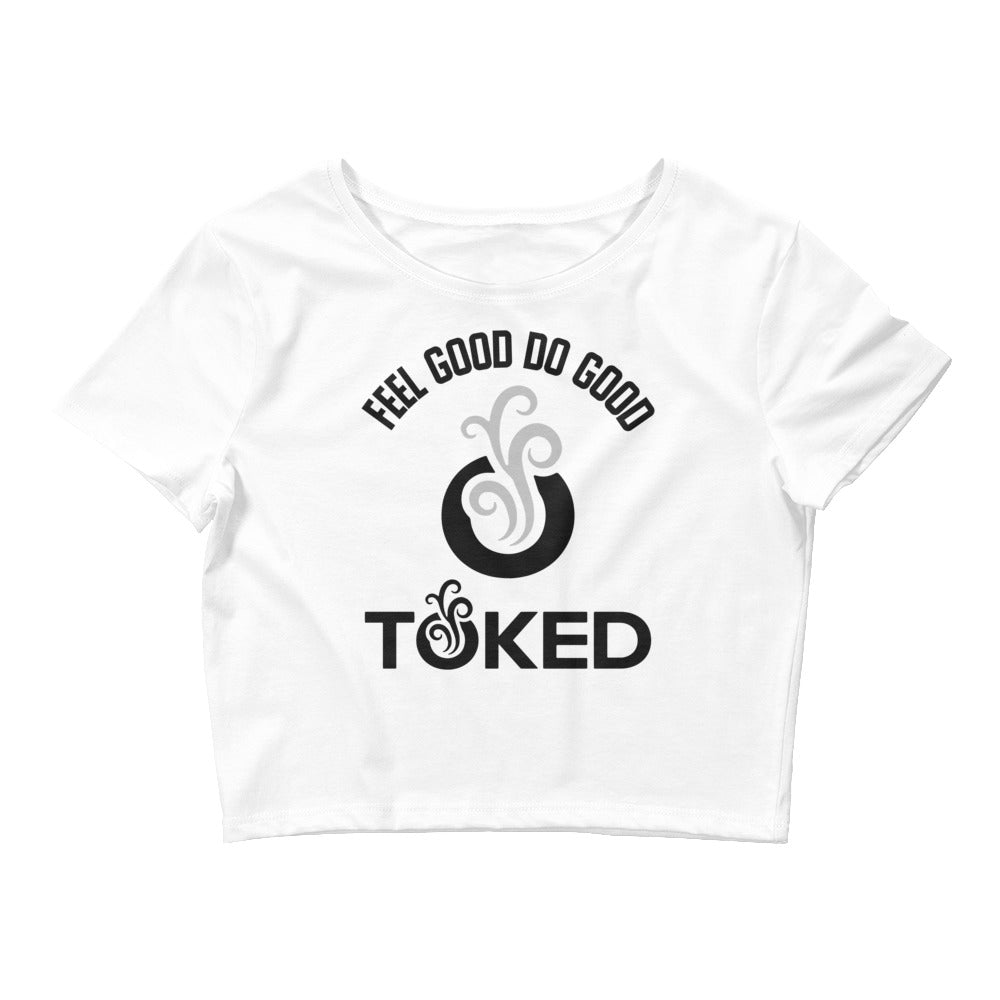 Feel Good Do Good Logo Crop Top T-Shirt