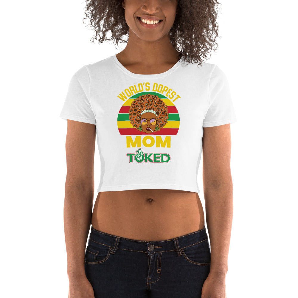 World's Dopest Mom Crop Top T-Shirt