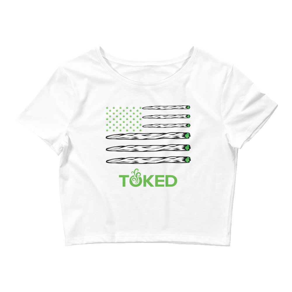 TOKED Flag Crop Top T-Shirt