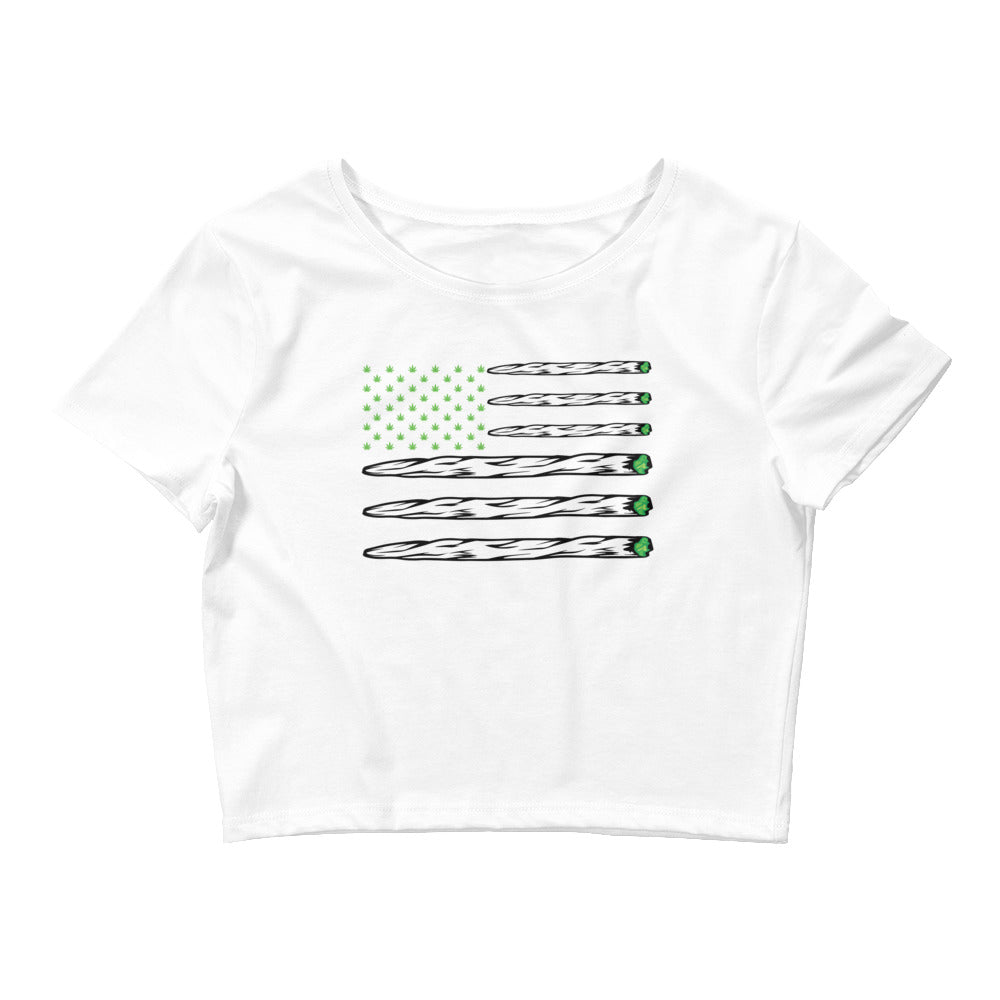 TOKED Flag Crop Top T-Shirt