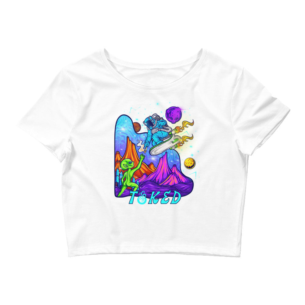TOKED World Alien Share Crop Top T-shirt