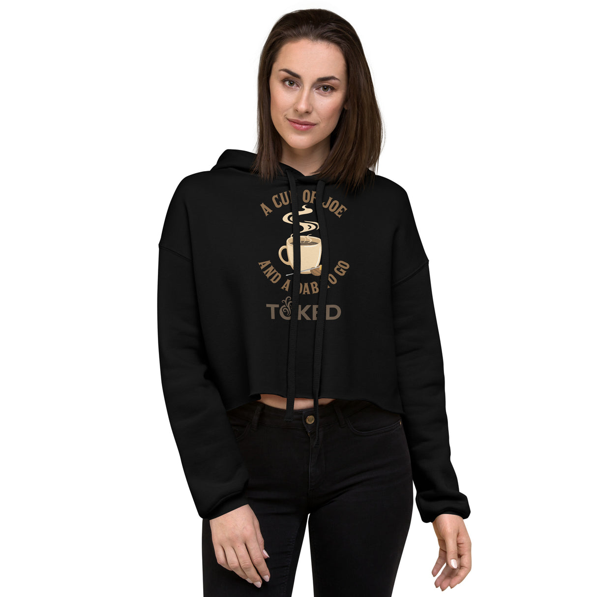 A Cup of Joe Dab Crop Top Hoodie