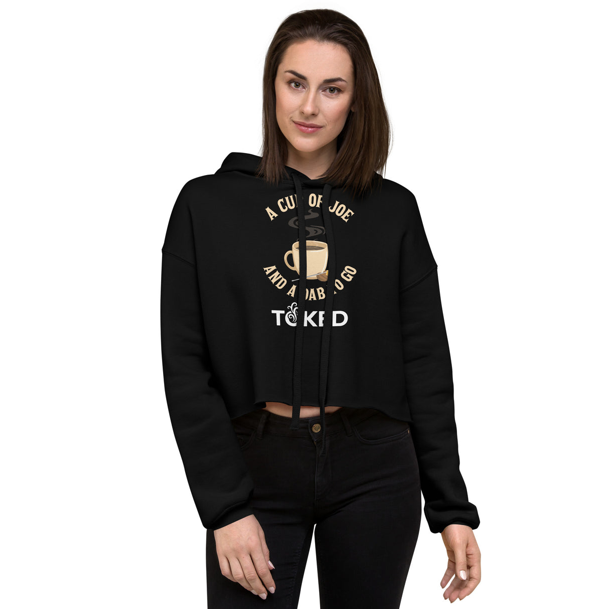 A Cup of Joe Dab Crop Top Hoodie