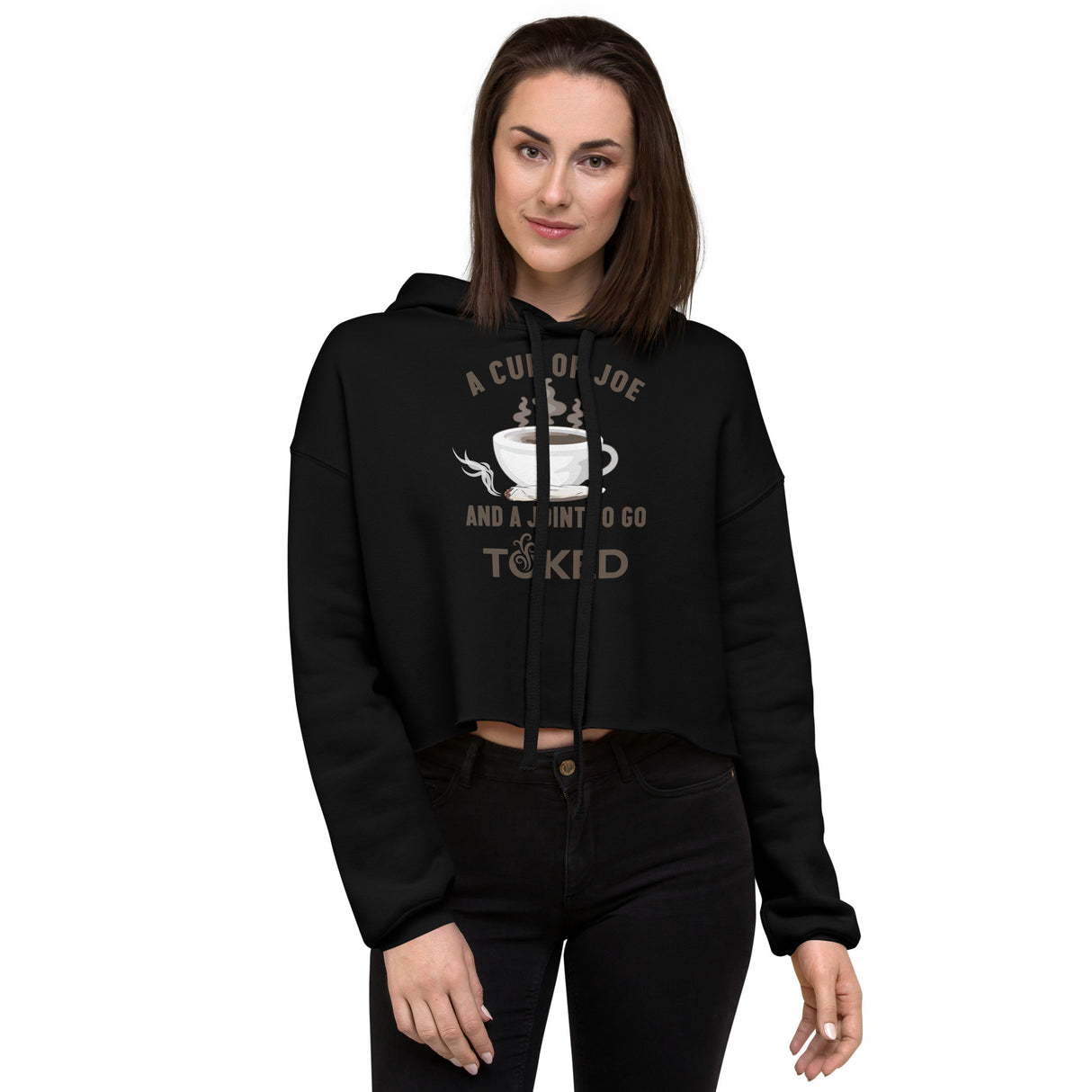 A Cup of Joe Crop Top Hoodie