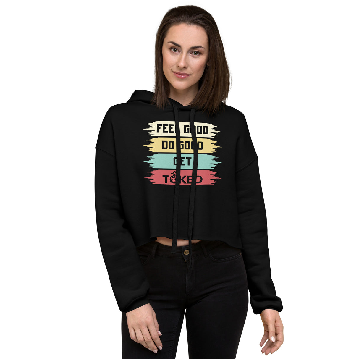 Feel Good Do Good Crop Top Hoodie