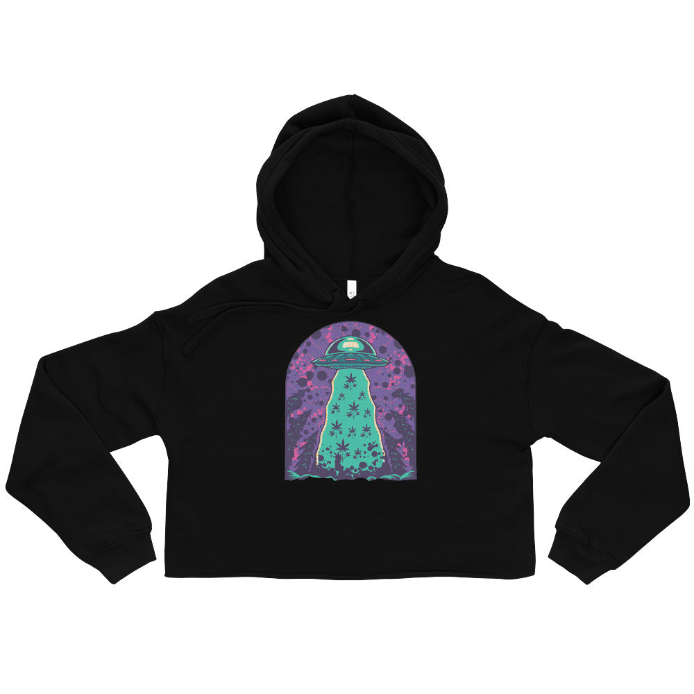 Alien Cropping Crop Top Hoodie