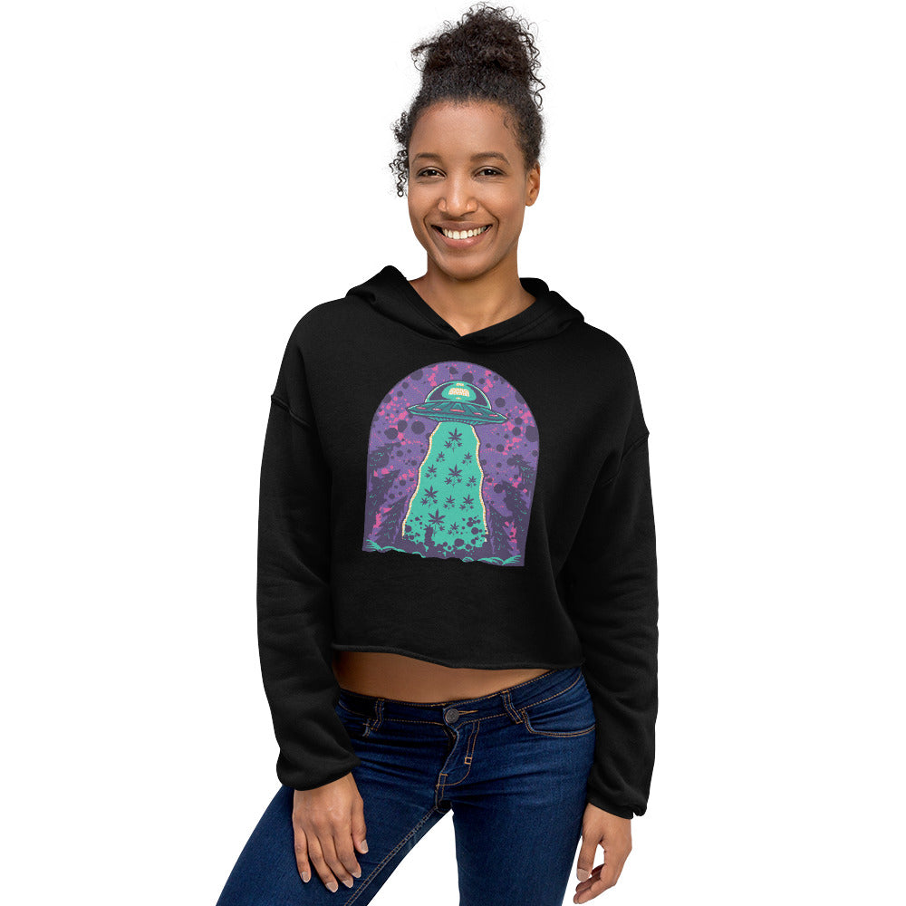 Alien Cropping Crop Top Hoodie