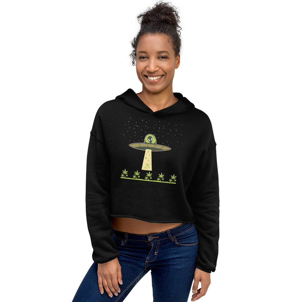 Alien Cropping Crop Top Hoodie