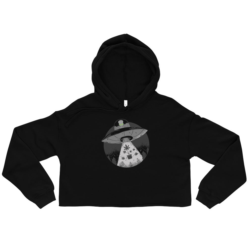 Alien Cropping Crop Top Hoodie
