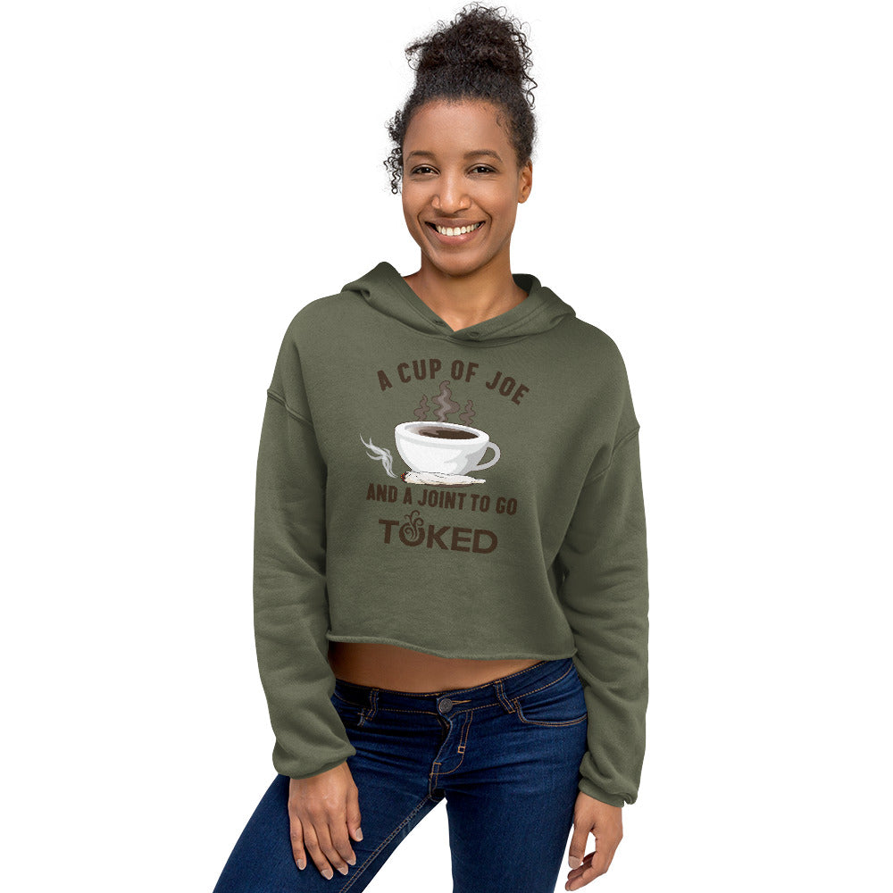 A Cup of Joe Crop Top Hoodie
