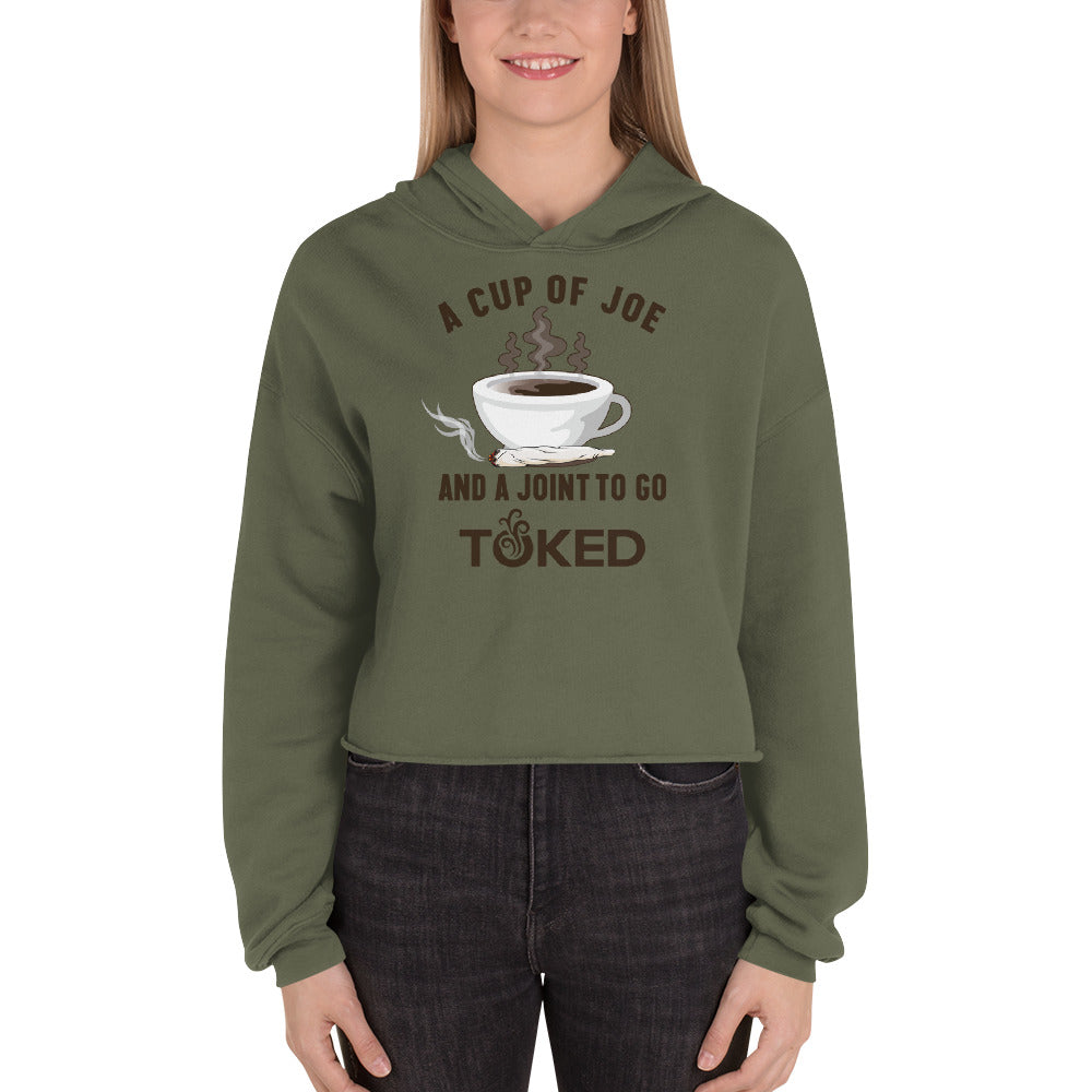 A Cup of Joe Crop Top Hoodie