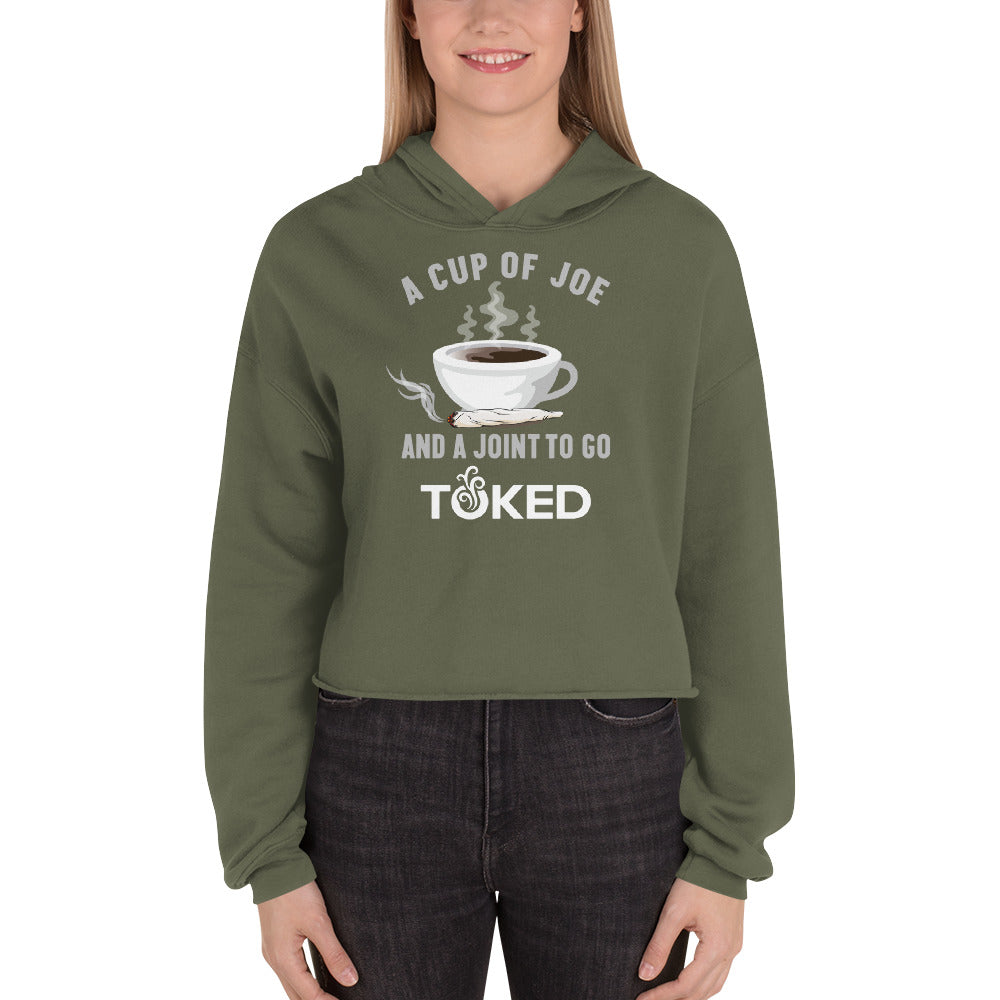 A Cup of Joe Crop Top Hoodie