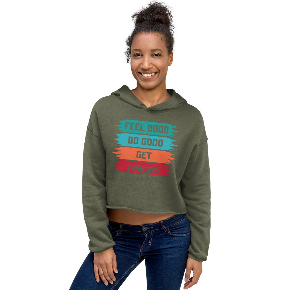 Feel Good Do Good Crop Top Hoodie