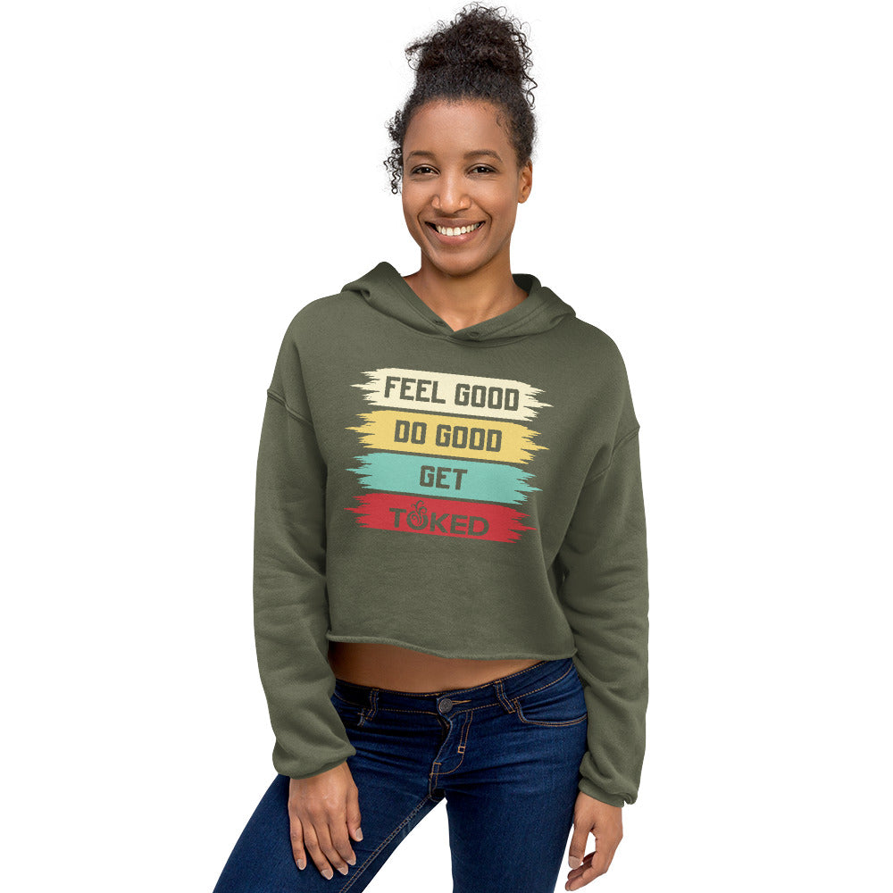 Feel Good Do Good Crop Top Hoodie