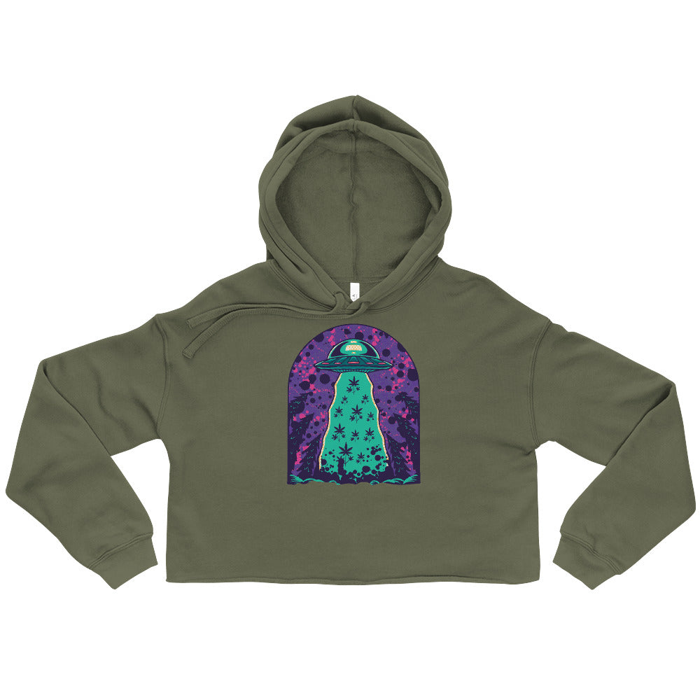 Alien Cropping Crop Top Hoodie