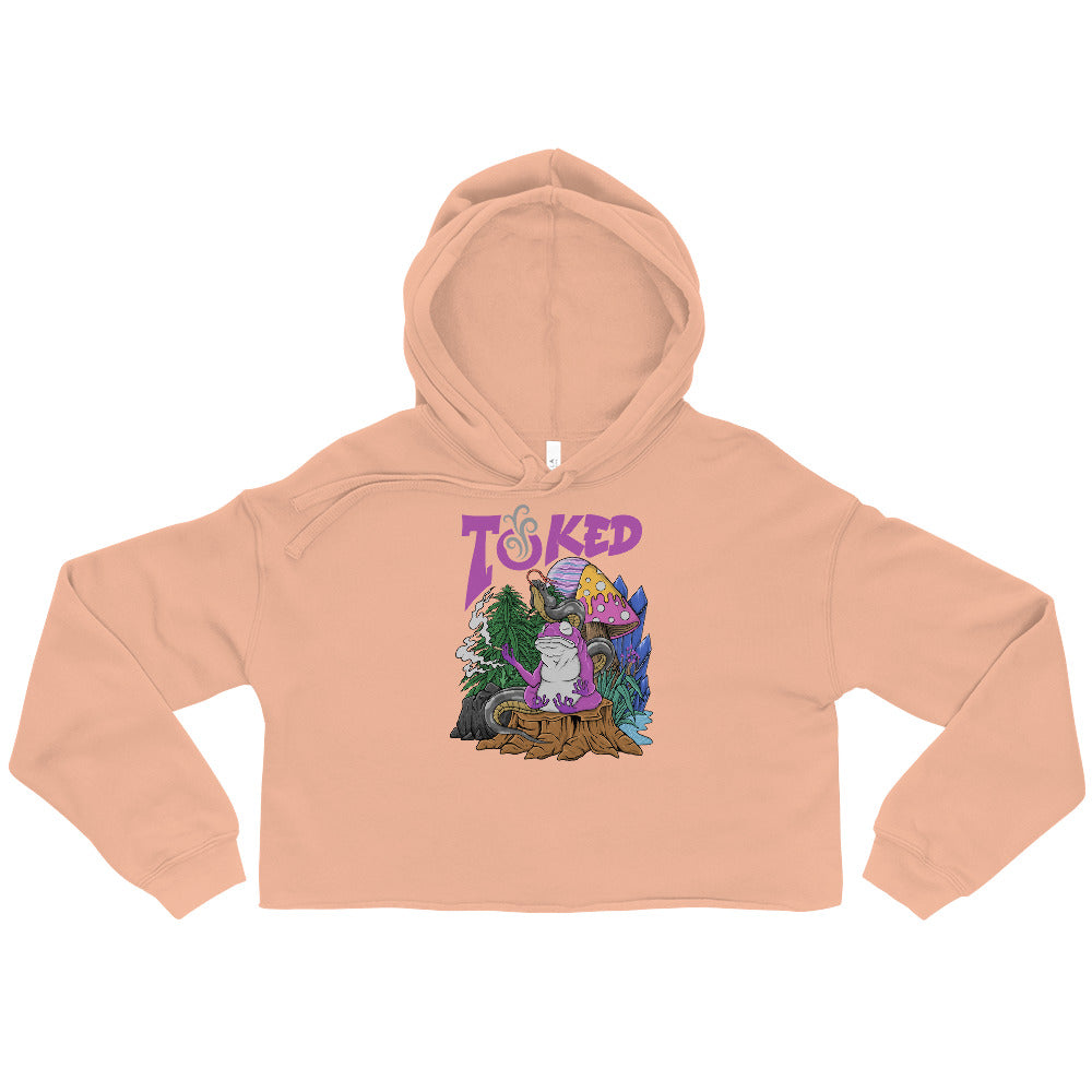 TOKED World Snake Frog Crop Top Hoodie