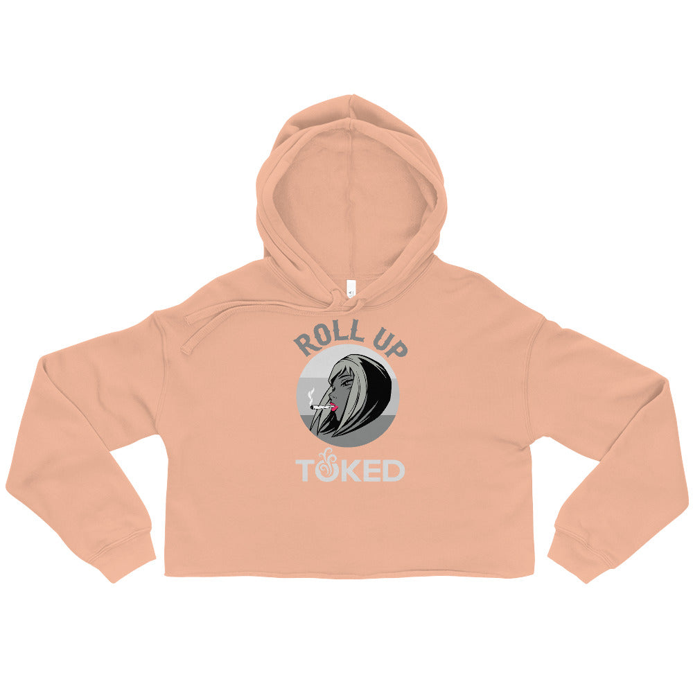 Roll Up Crop Top Hoodie