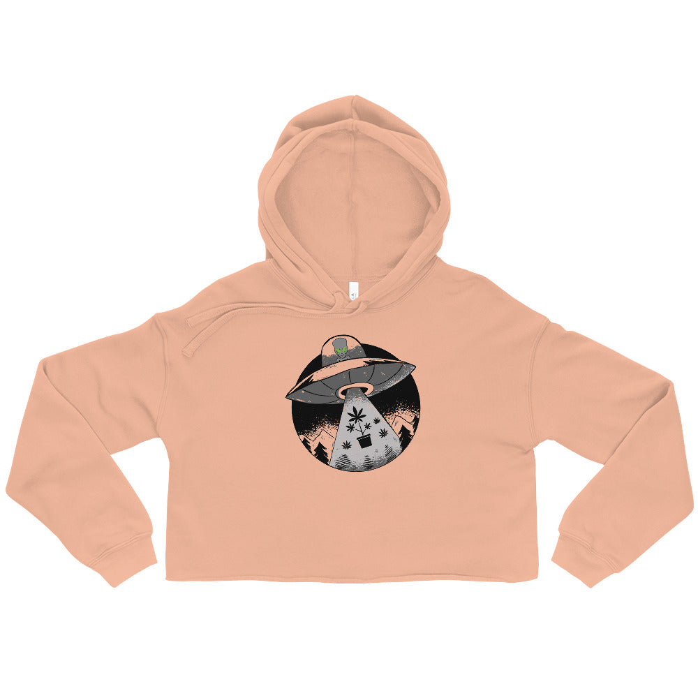 Alien Cropping Crop Top Hoodie