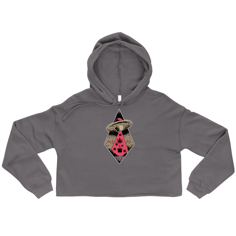 Alien Cropping Crop Top Hoodie