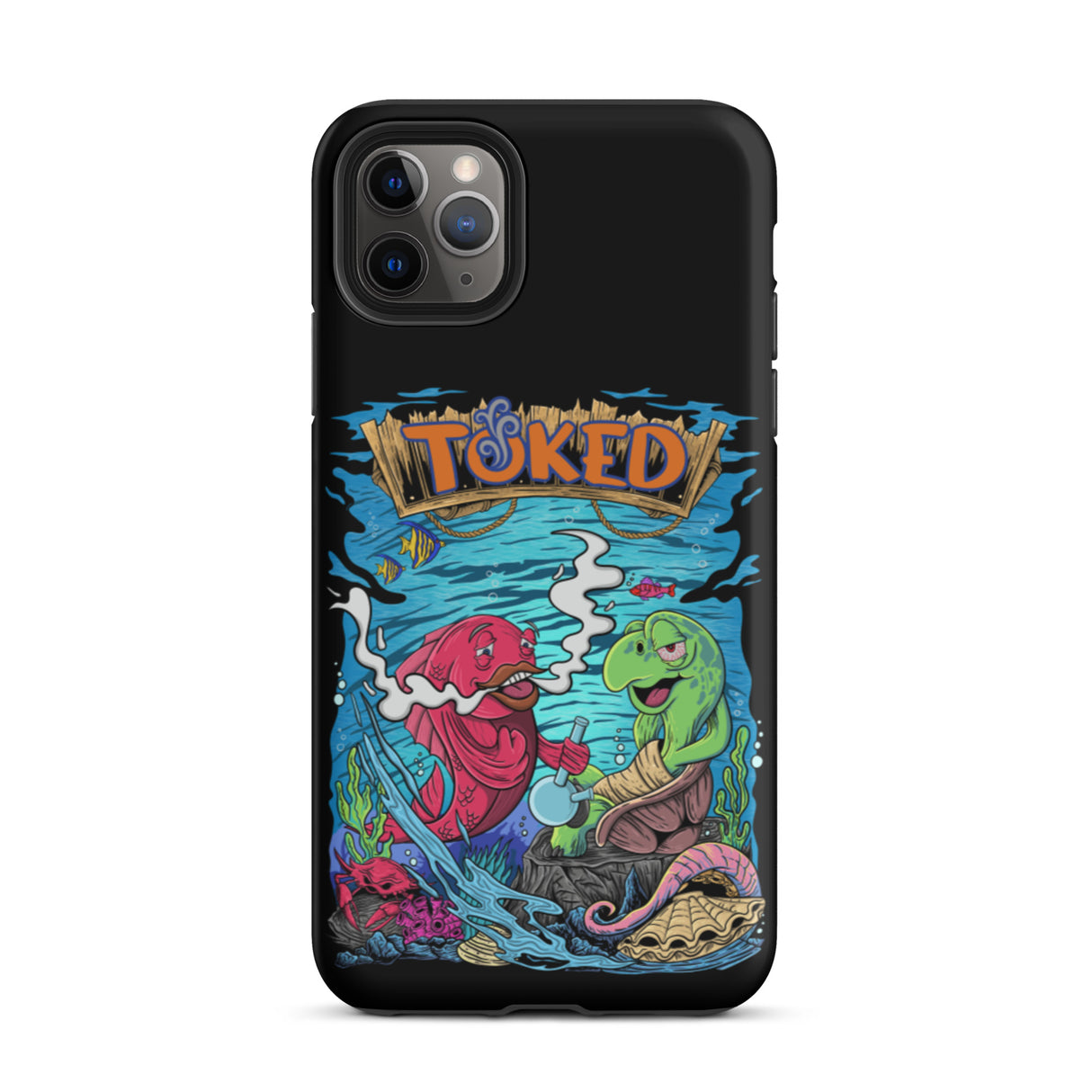 TOKED World Sapper Fish Dual Layer Black iPhone Case