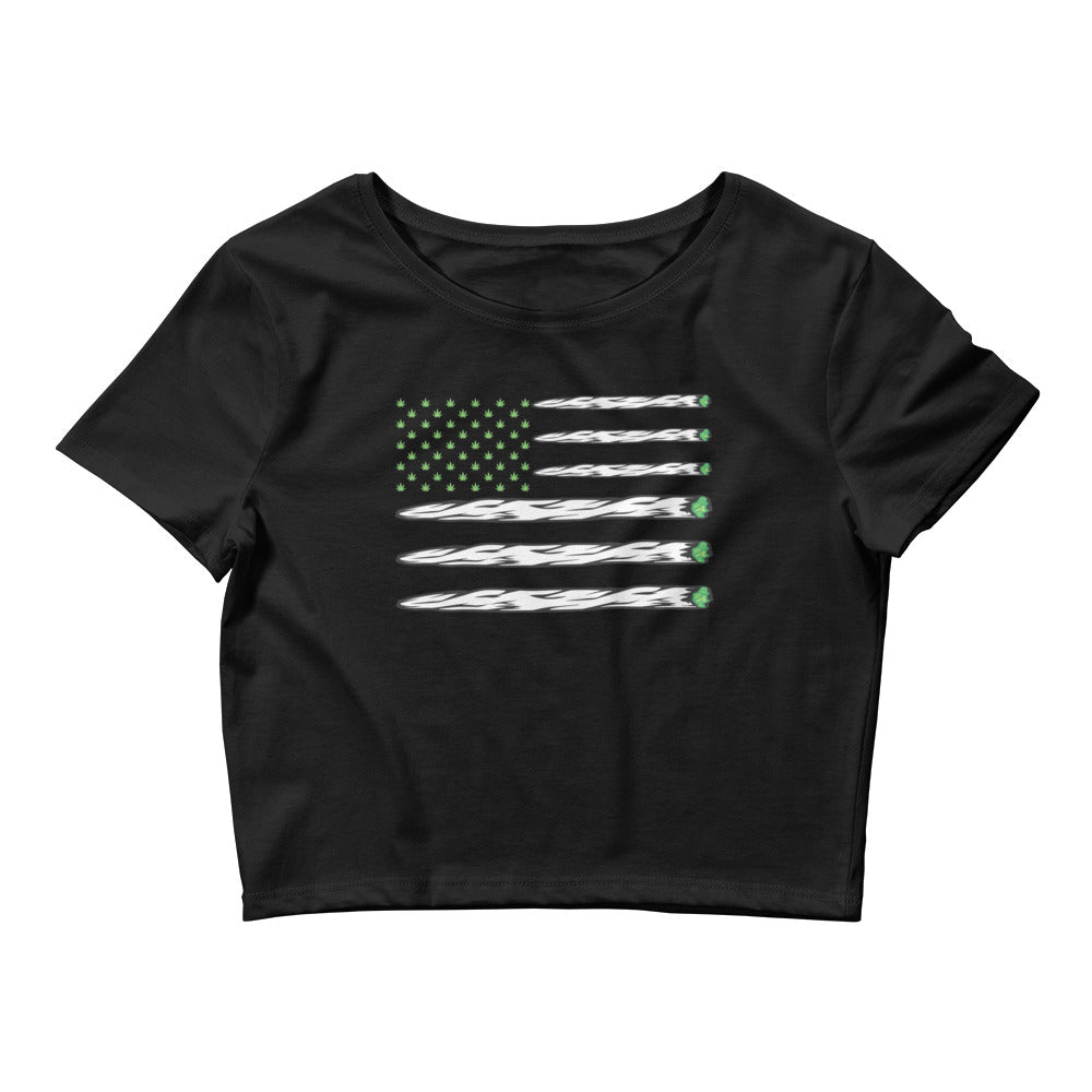TOKED Flag Crop Top T-Shirt